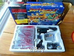 Super Nintendo Snes Rue Console Fighter II (2) Turbo Variante Boxed Et Complète