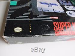 Super Nintendo Snes Set Boîte Système Super Mario World Complète Dans La Boîte Cib