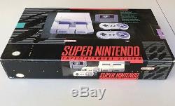 Super Nintendo Snes Set Console Console Système Super Mario World Complete Cib