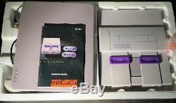 Super Nintendo Snes Set Console In Box Lot Ensemble Rare