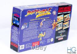 Super Nintendo Snes Street Fighter 2 Turbo Console Bundle En Boîte! Copain