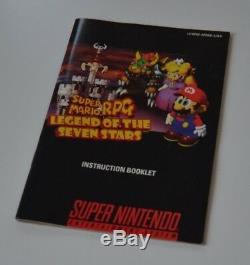 Super Nintendo Snes Super Mario Rpg La Légende Des Sept Étoiles Cib Ovp Ntsc