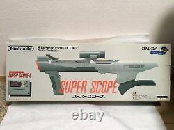 Super Nintendo Snes Super Scope 6 Bazooka Gun Complete In Box Japan Authnetic