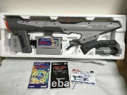 Super Nintendo Snes Super Scope 6 Bazooka Gun Complete In Box Japan Authnetic