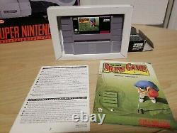 Super Nintendo Snes System Control Set Console & Games Original Box Works