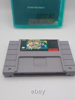 Super Nintendo Snes Système Console Bundle Complete 2 Contrôleurs Mario