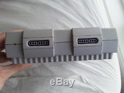Super Nintendo Snes Système Console Complète Cib Dans La Boîte D'origine Avec Polystyrène