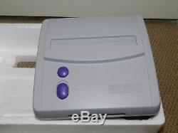 Super Nintendo Snes Système Console Original Compact Complet Dans La Boîte Mint Sns-001