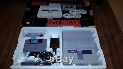 Super Nintendo Snes Système Console Super Set W Smw Boxed W Manuels, 1 Cntrl Vg +
