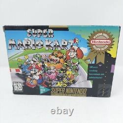 Super Nintendo Super Mario Kart Choix du Joueur SNES CIB Complètement Complet