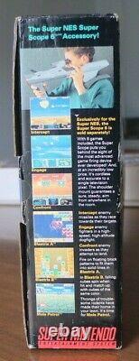 Super Nintendo Super Set (snes) Complet En Boîte Cib Avec Mario Monde Près De La Monnaie