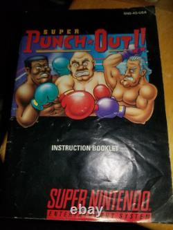 Super Punch-Out (Super Nintendo SNES, 1994) Jeu Vidéo CIB avec MANUEL