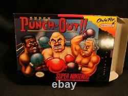 Super Punch Out Super Nintendo Snes 1994 Complet Cib Avec New Box, Manuel, Poussière