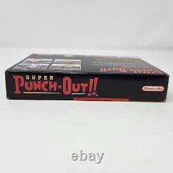 Super Punchoout Snes Super Nintendo Box Seulement Grande Condition