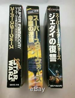 Super Star Wars / Empire Strikes Back Retour Du Jedi Super Famicom Snes Jp