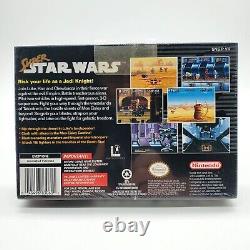 Super Star Wars SNES NEUF scellé MINT Super Nintendo 1992 avec étiquette de suspension
