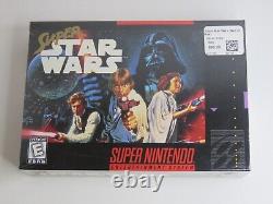 Super Star Wars Super Nintendo SNES Tout neuf Scellé en usine avec languette de suspension