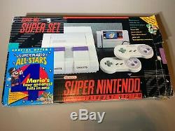Super Super Nintendo Console Mario All Stars Version Open Box