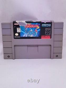 Super Turrican II 2 (SNES, 1995) Cartouche Seule Authentique Testée & Fonctionnelle JEU RARE