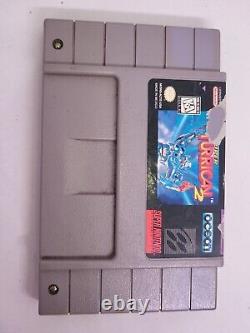 Super Turrican II 2 (SNES, 1995) Cartouche Seule Authentique Testée & Fonctionnelle JEU RARE