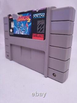 Super Turrican II 2 (SNES, 1995) Cartouche Seule Authentique Testée & Fonctionnelle JEU RARE