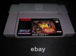 Super Valis IV 4 Cartouche authentique Super Nintendo SNES EXMT + manuel + DC