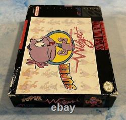 Super Widget (Super Nintendo SNES) Cartouche Authentique Testée Manuel Boîte Rares