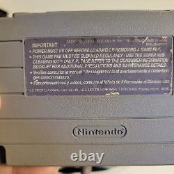 Système Super Nintendo SNES Officiel Complet SNS-001 Testé Fonctionne 2 Jeux