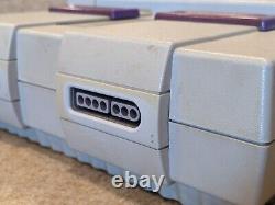 Système Super Nintendo SNES SNS-001 Pack Console 2 manettes OEM Câbles Golf