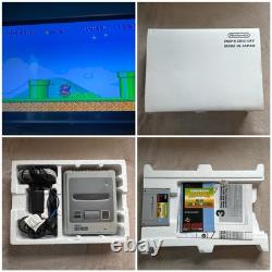 Système de Console de Jeux Super Nintendo Mario All Stars & Mario World Boîte SNES