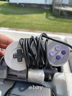 Système de console Super Nintendo SNES, Complet dans sa boîte d'origine Mario Kart, Manuels