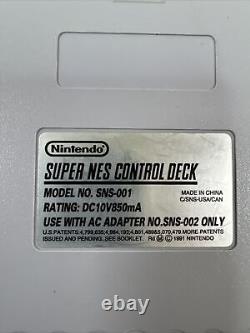 Système de divertissement Super Nintendo Orig SNES Console SNS-001 Ensemble de jeux vidéo