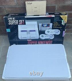 Système de divertissement Super Nintendo/SNES complet avec insertions + Mario + NTSC/USA