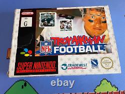 TROY AIKMAN NFL FOOTBALL SNES. Troy Aikman pour Super Nintendo. Très rare + complet.