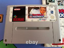 TROY AIKMAN NFL FOOTBALL SNES. Troy Aikman pour Super Nintendo. Très rare + complet.