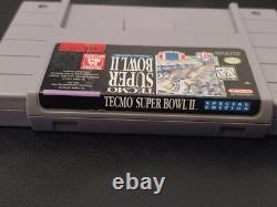 Tecmo Super Bowl II 2 Edition Spéciale (super Nintendo Snes) Rare Authentique