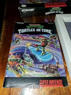 Teenage Mutant Ninja Turtles In Time IV 4 Tmnt Super Nintendo Snes Complète Cib