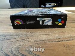 Terminator 2 T2 Le jeu d'arcade Super Nintendo SNES Boîte avec Manuel.