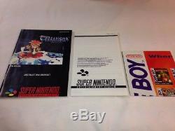 Terranigma Super Nintendo Authentique Complet Dans La Boîte Cib 1996 Pal Uk Snes