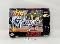 The Jetsons Invasion Planet Pirates Super Nintendo Snes Boîte Originale Seulement Rare