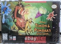 Timon & Pumbaa's Jungle Games (super Nintendo Snes) Nouveauté, Scellé En Usine