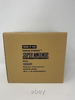 Titre traduit en français: Vegas Stakes SNES Super Nintendo Coffret scellé d'usine de 6 boîtes non ouvertes TRÈS RARE.