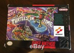 Tmnt Teenage Mutant Ninja Turtles IV Tortues Dans Le Temps Super Nintendo Snes'92 Cib