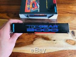 Top Gear 3000 Super Nintendo Snes 1995 Cib Complete Box Manuel Poster Reg 100%