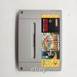Traduction en français: Édition PAL de Super Mario All Stars pour le système de divertissement Super Nintendo (SNES)