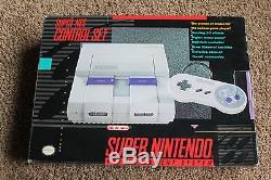 ++ Très Bien ++ Super Nintendo Snes Console System Complete Cib Box Manuels Rare
