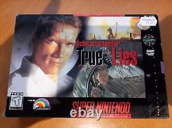 True Lies (super Nintendo, 1995) Boîte Seulement Rare Htf Snes Très Bonne Forme Voir Photo