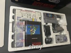 Version Originale Vintage 1991 Ensemble de Console Snes Super Nintendo Cib (neuf)