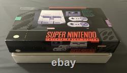 Version Originale Vintage 1991 Ensemble de Console Snes Super Nintendo Cib (neuf)