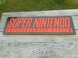 Vintage Retro Original Super Nintendo Snes Video Game Magasin Signe De Publicité